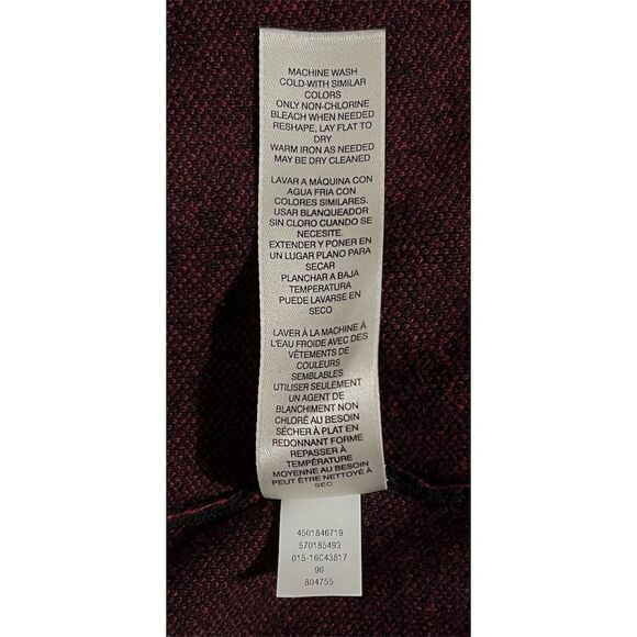 Chico's Women's Cardigan Sweater Size  (XL) Black & Red Knit Long Sleeve - Picture 7 of 7